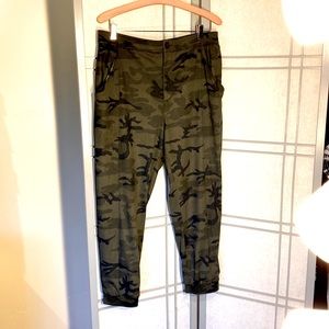 Anthropologie Ultra Suede dressy jogger